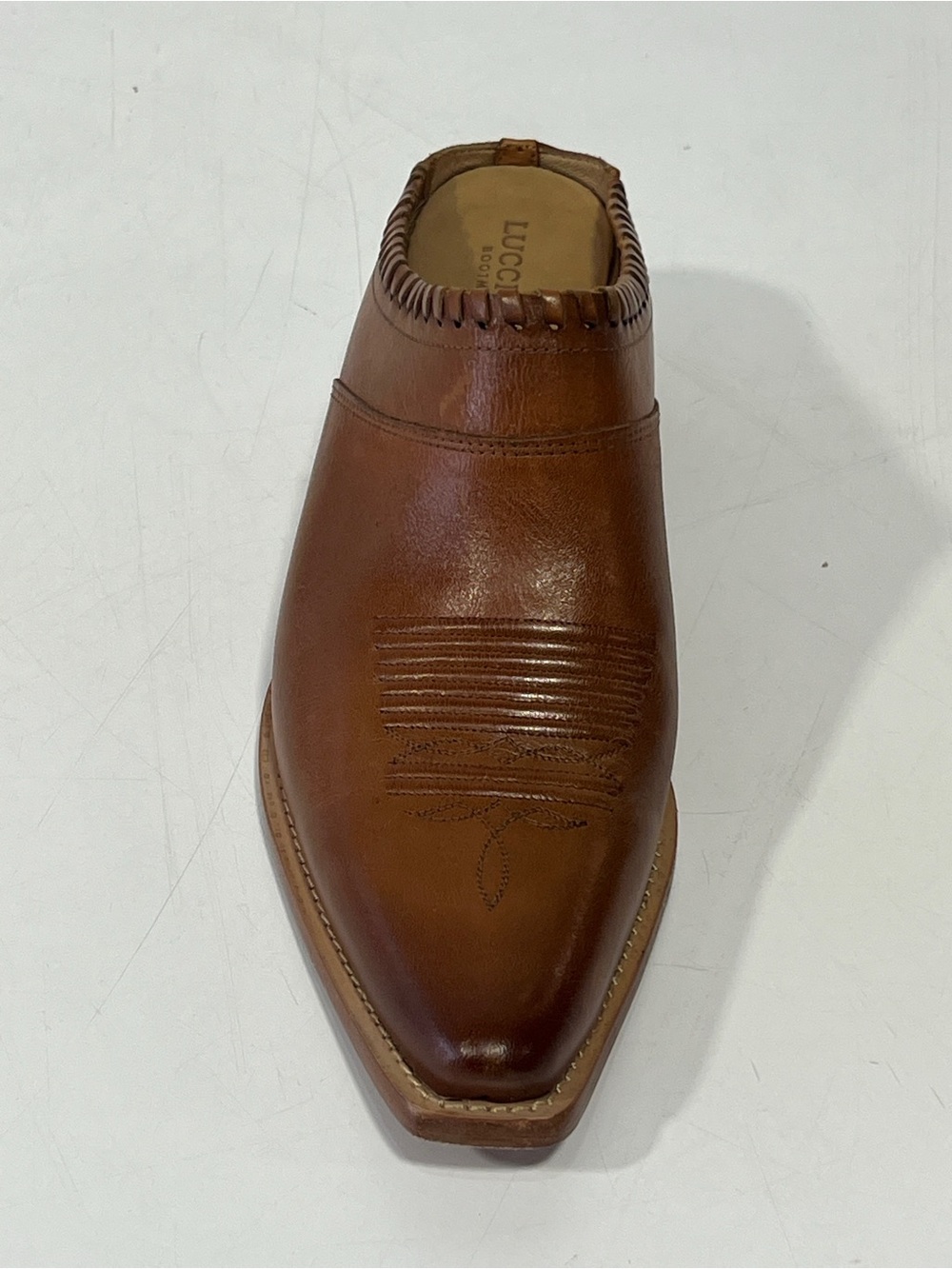 Brown Leather Slip-On Mules - Picture 12 of 15
